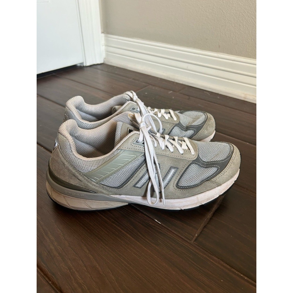 New Balance 990v5 Made in USA Grey Suede Mesh Sneakers M990GL5 Mens 11